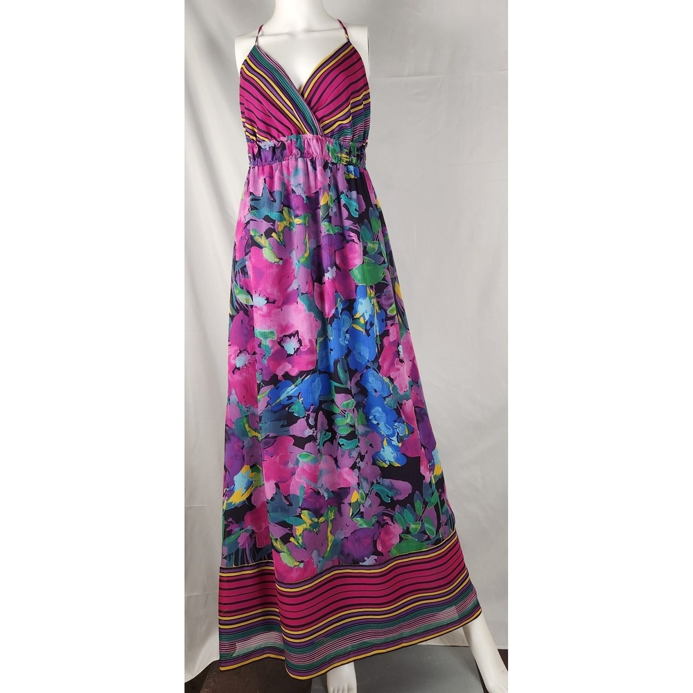 Floral Chiffon Maxi Dress – Cottagecore Y2K XL